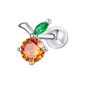 (afbeelding voor) Pandora Style Summer Sweetheart - Oranje Oorknopjes - BSE493