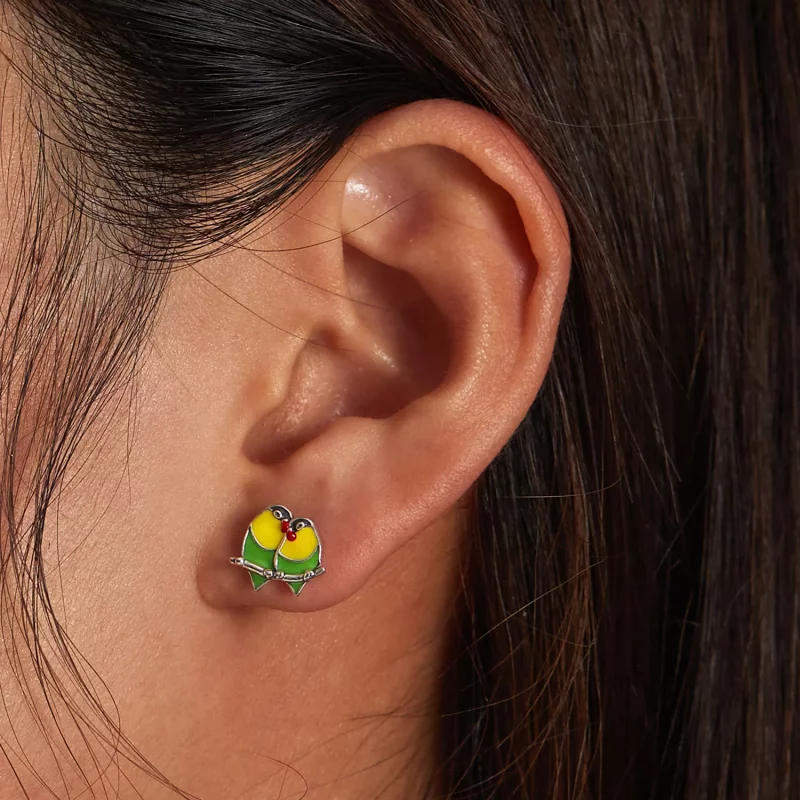(afbeelding voor) Pandora Style Twee Wielewaal Oorknopjes - SCE1278 - Bekijken 6