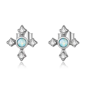 (afbeelding voor) Pandora Style Vintage Kruis Oorknopjes - BSE555