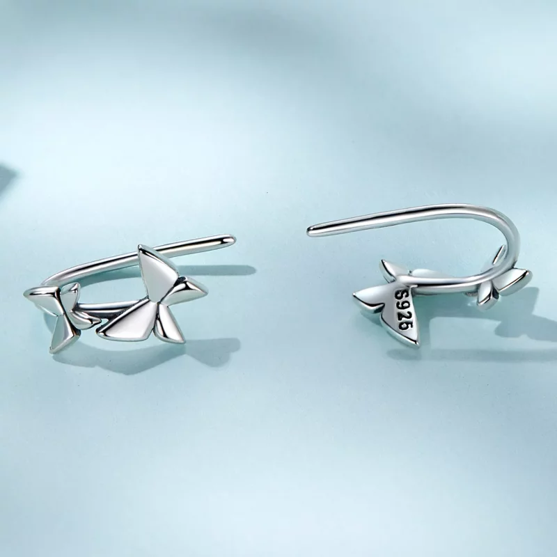 (afbeelding voor) Pandora Style Vlinder Oorknopjes - SCE1501 - Bekijken 4