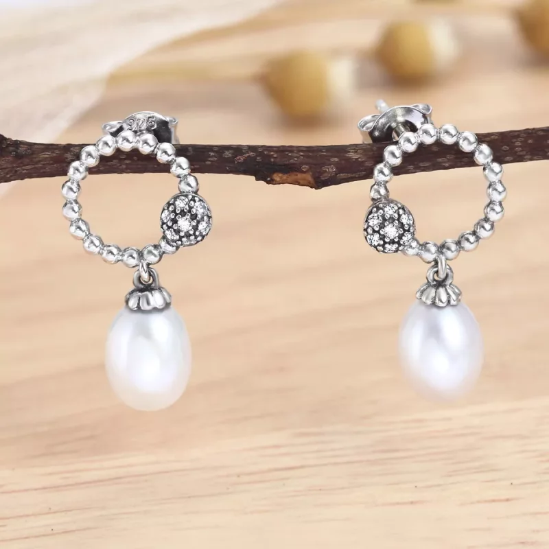 (afbeelding voor) Pandora Style Warm Temperament Oorknopjes - VSE095 - Bekijken 3