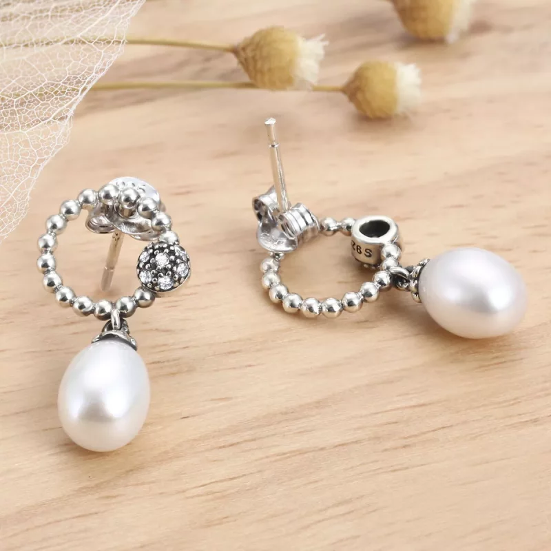 (afbeelding voor) Pandora Style Warm Temperament Oorknopjes - VSE095 - Bekijken 4