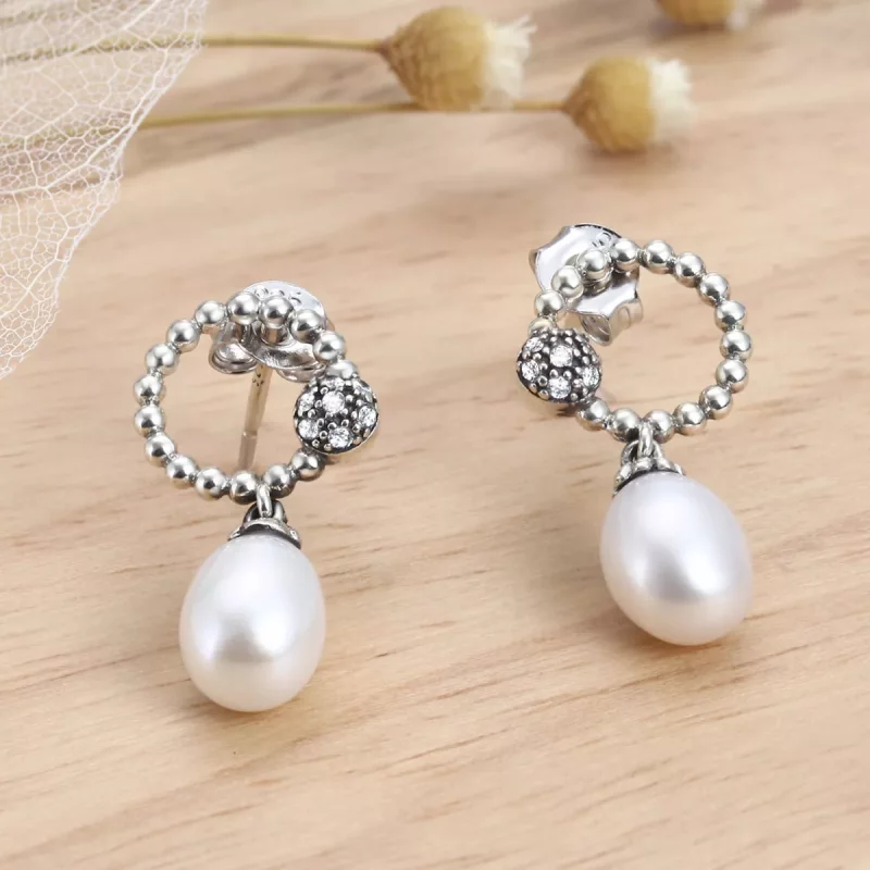 (afbeelding voor) Pandora Style Warm Temperament Oorknopjes - VSE095 - Bekijken 5