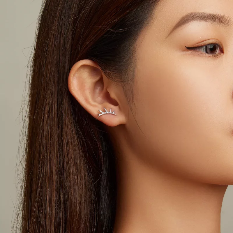 (afbeelding voor) Pandora Style Wimper Oorknopjes - BSE681 - Bekijken 5
