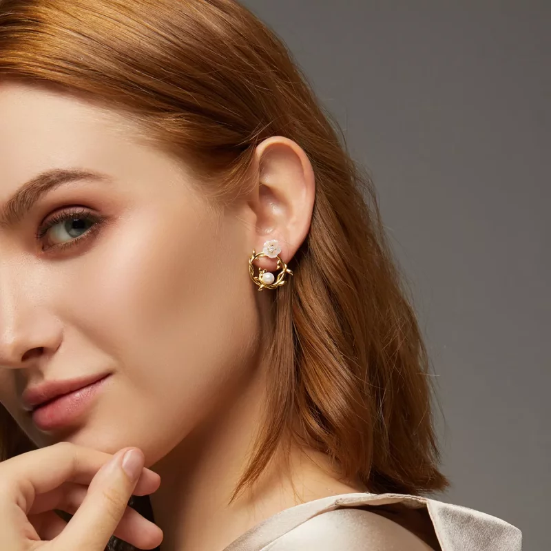 (afbeelding voor) Pandora Style Zomer bloemen Oorknopjes - BSE309 - Bekijken 8