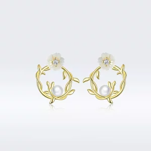 (afbeelding voor) Pandora Style Zomer bloemen Oorknopjes - BSE309