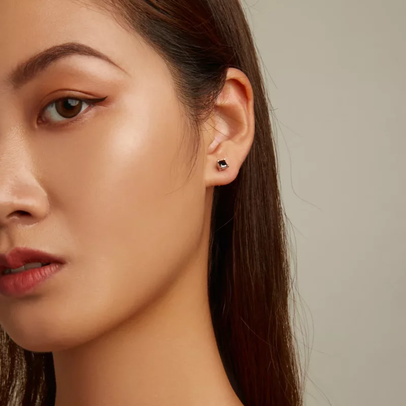 (afbeelding voor) Pandora Style Zwart Zirkonium Oorknopjes - SCE1325 - Bekijken 5