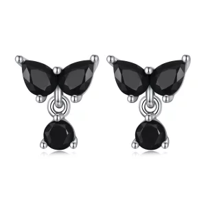 Pandora Style Zwarte Zirkoon Oorknopjes - SCE1507 (afbeelding voor) Pandora Style Zwarte Zirkoon Oorknopjes - SCE1507
