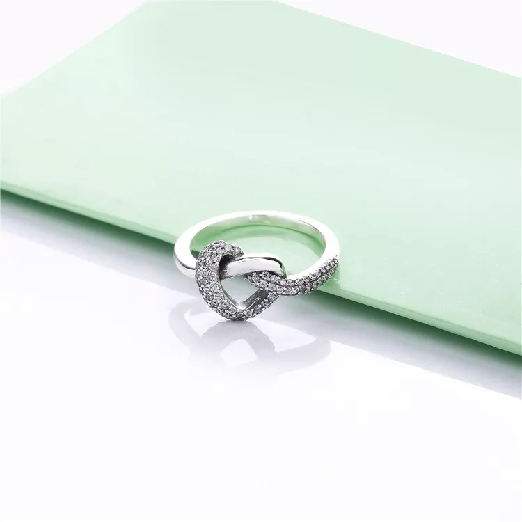 (afbeelding voor) Pandora Knotted Heart Ring - 198086CZ - Bekijken 3