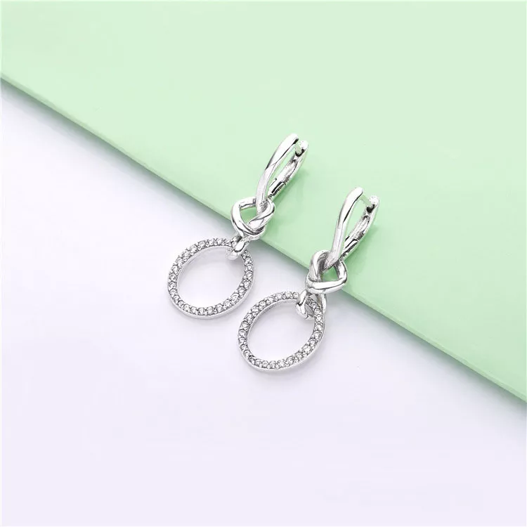 (afbeelding voor) Pandora Knotted Hearts Oorbellen - 298110CZ - Bekijken 2
