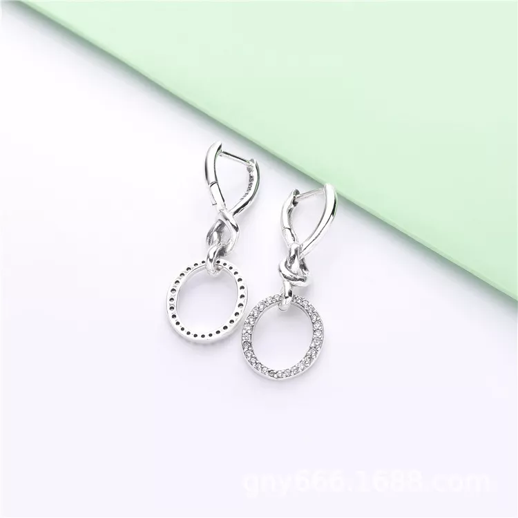 (afbeelding voor) Pandora Knotted Hearts Oorbellen - 298110CZ - Bekijken 4