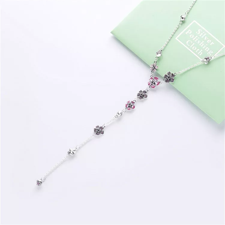 (afbeelding voor) Pandora Perzik Bloesem Bloem Ketting - 398074Nccmx - Bekijken 5