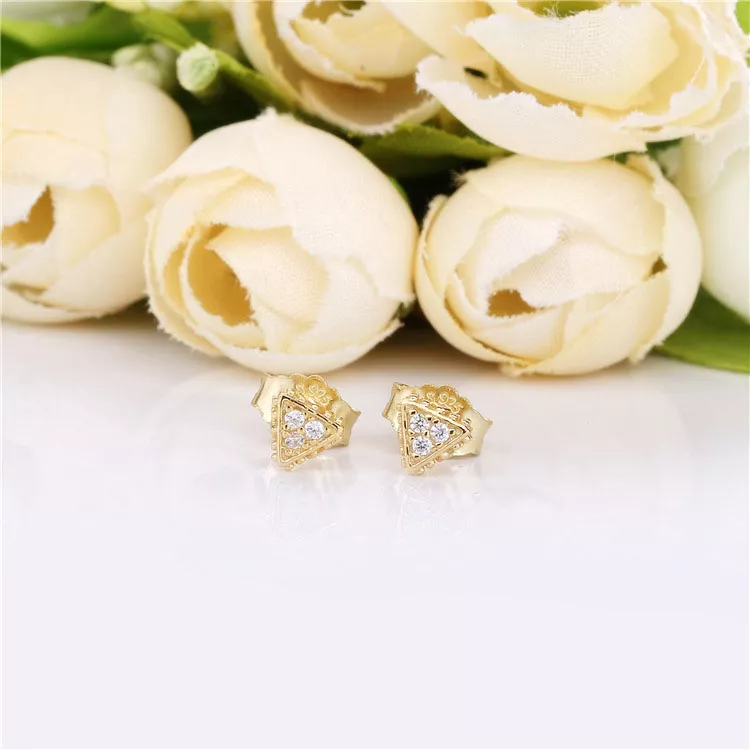 (afbeelding voor) Pandora Sparkling Triangles Oorbellen - 268030CZ - Bekijken 2