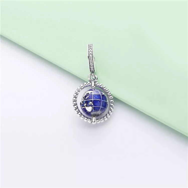 (afbeelding voor) Pandora Spinning Globe Bedel - 798021CZ - Bekijken 3