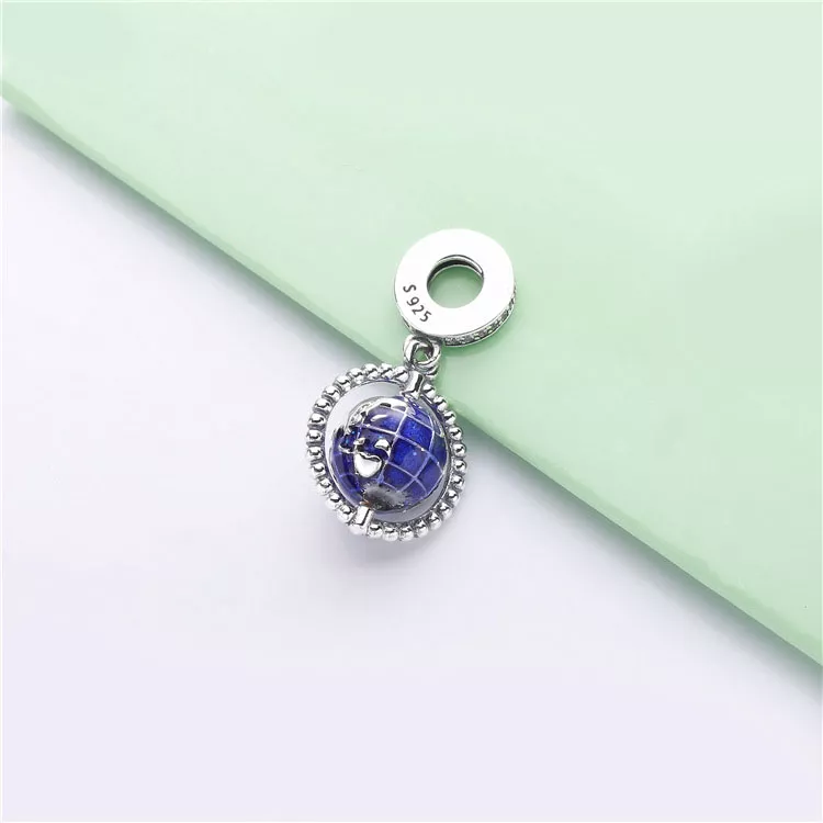 (afbeelding voor) Pandora Spinning Globe Bedel - 798021CZ - Bekijken 4