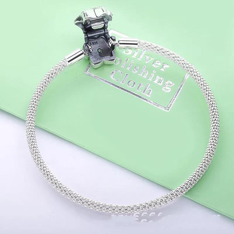 (afbeelding voor) PANDORA Moments Heldere Sneeuwvlok Mesh-Armband 598616C01 - Bekijken 3