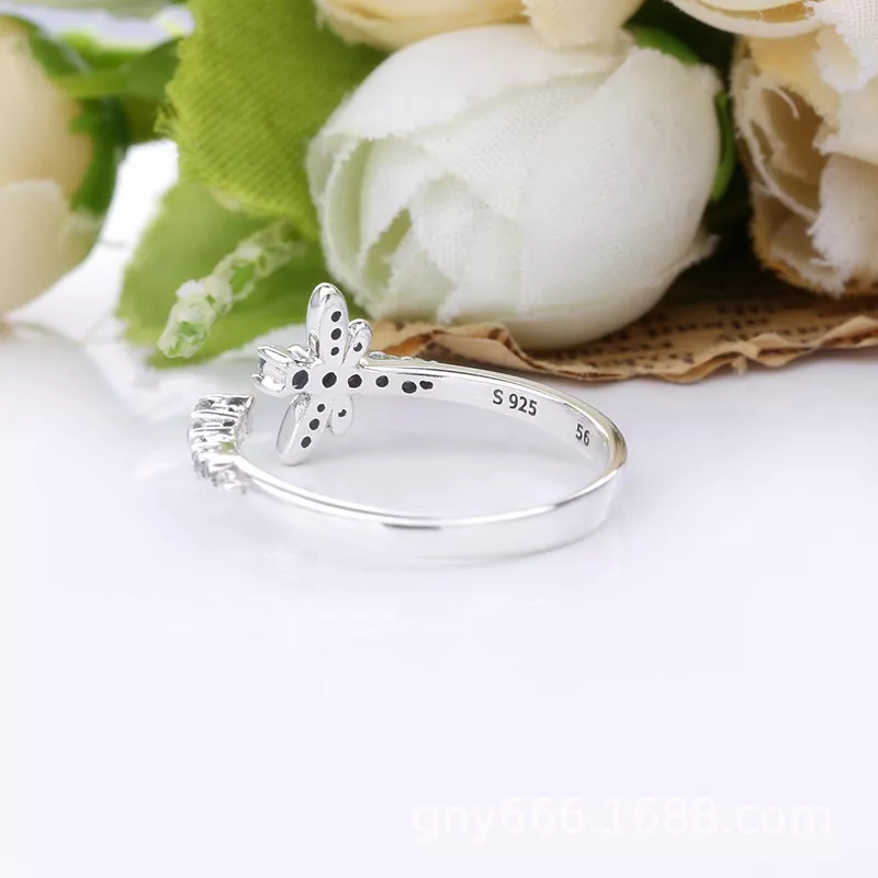 (afbeelding voor) PANDORA Sprankelende Libelle Open Ring 198806C01 - Bekijken 4
