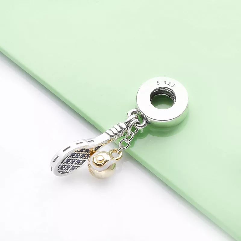 (afbeelding voor) PANDORA Tennisracket en Bal Hangende Bedel - 769026C01 - Bekijken 3