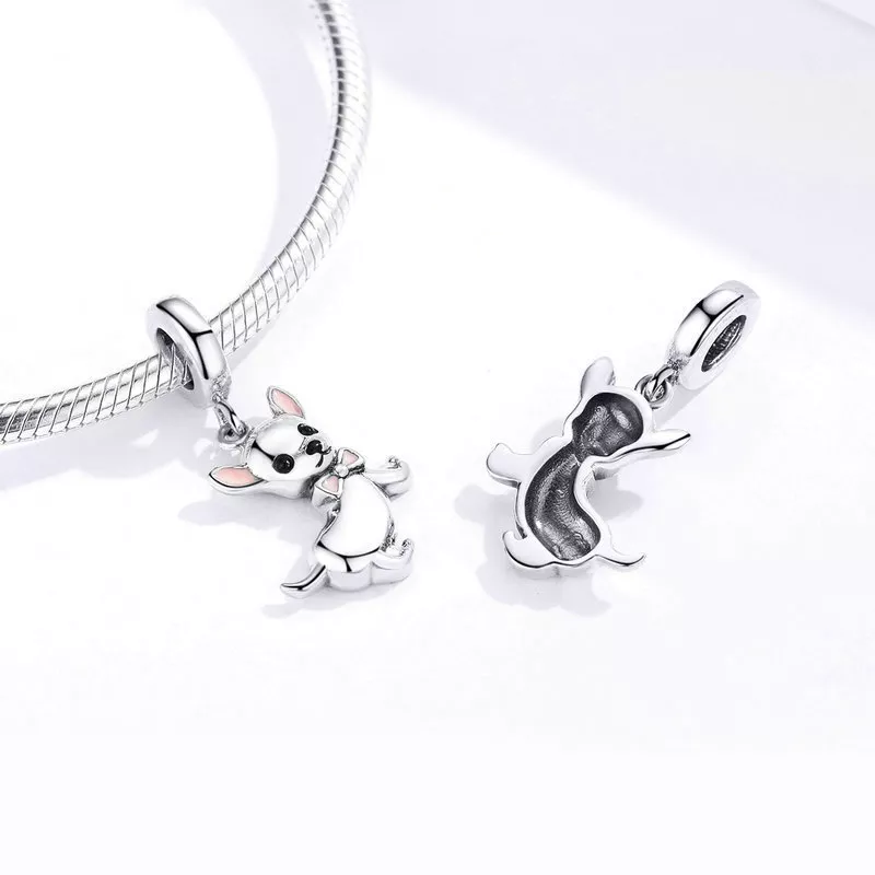 (afbeelding voor) Pandora Style Chihuahua Hangende Bedel - SCC1317 - Bekijken 2
