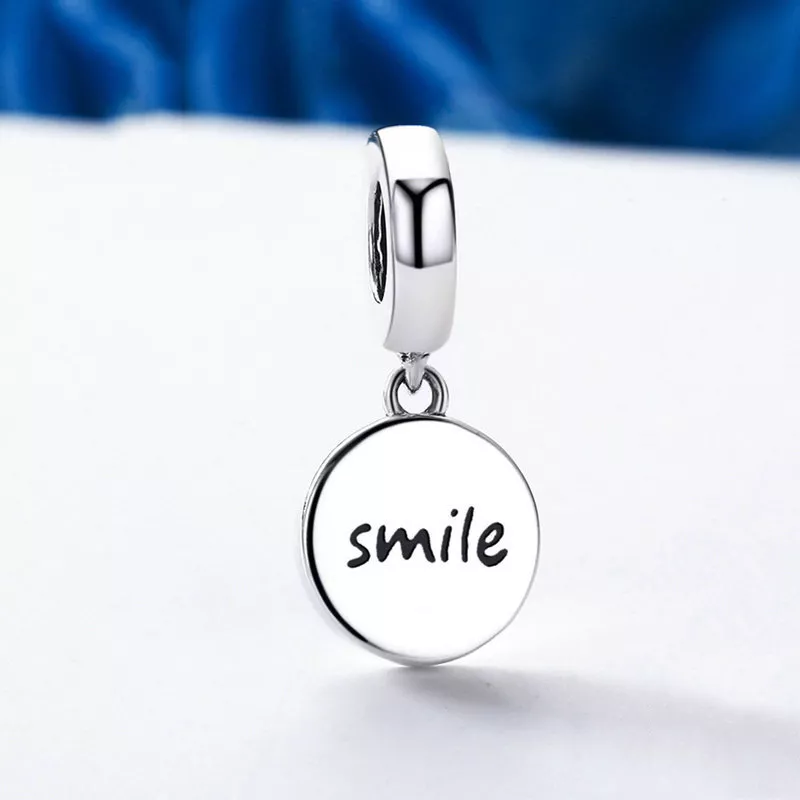 (afbeelding voor) Pandora Style Tweekleurige smiley Hangende Bedel - SCC258 - Bekijken 2