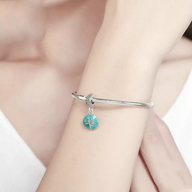 (afbeelding voor) Pandora Style Zomerstijl Blauwe Zee Hangende Bedel - SCC136 - Bekijken 4