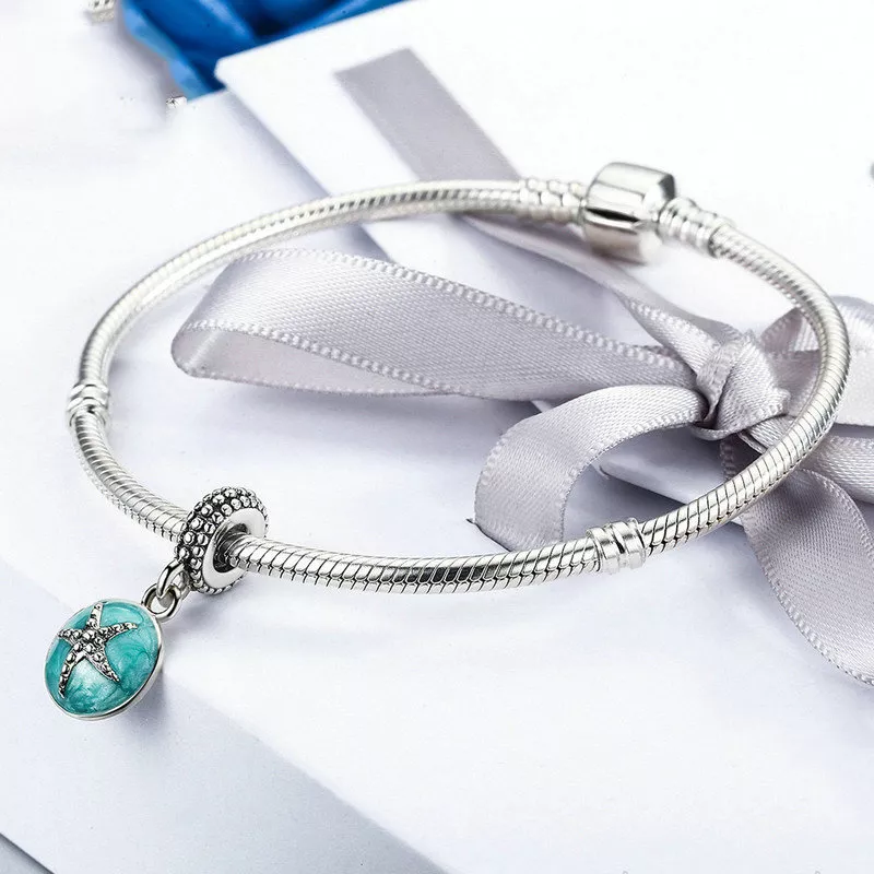(afbeelding voor) Pandora Style Zomerstijl Blauwe Zee Hangende Bedel - SCC136 - Bekijken 6