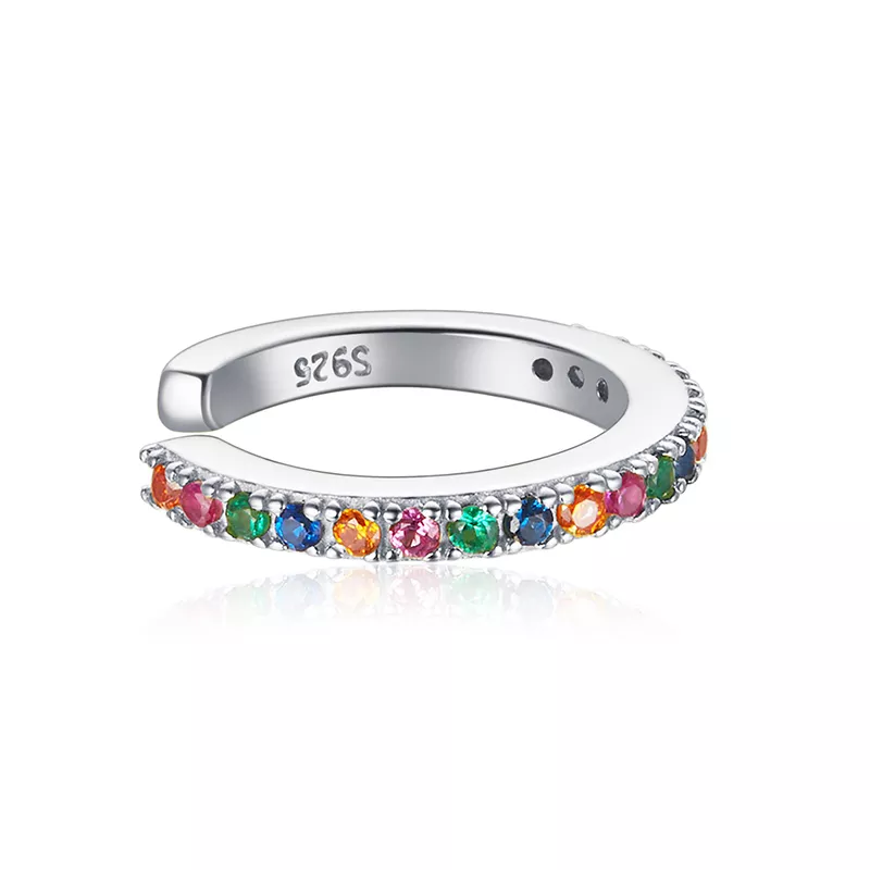 (afbeelding voor) Pandora Style Regenboog Oorclip - SCE993-A