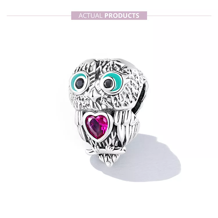 (afbeelding voor) Pandora Style Schattige Uil Bedel - SCC2253 - Bekijken 7