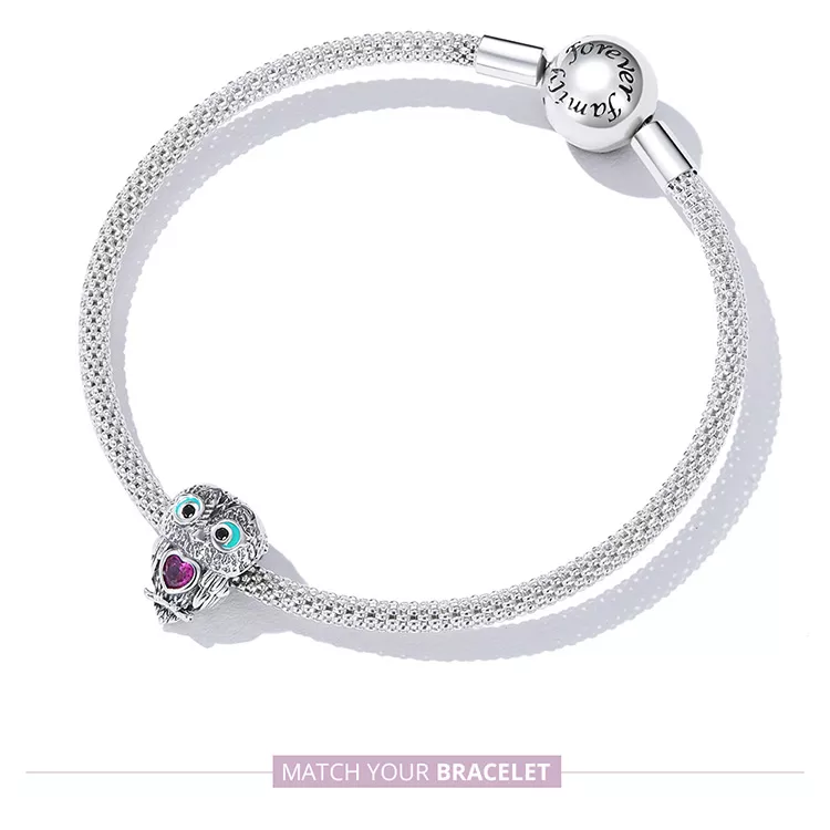 (afbeelding voor) Pandora Style Schattige Uil Bedel - SCC2253 - Bekijken 8