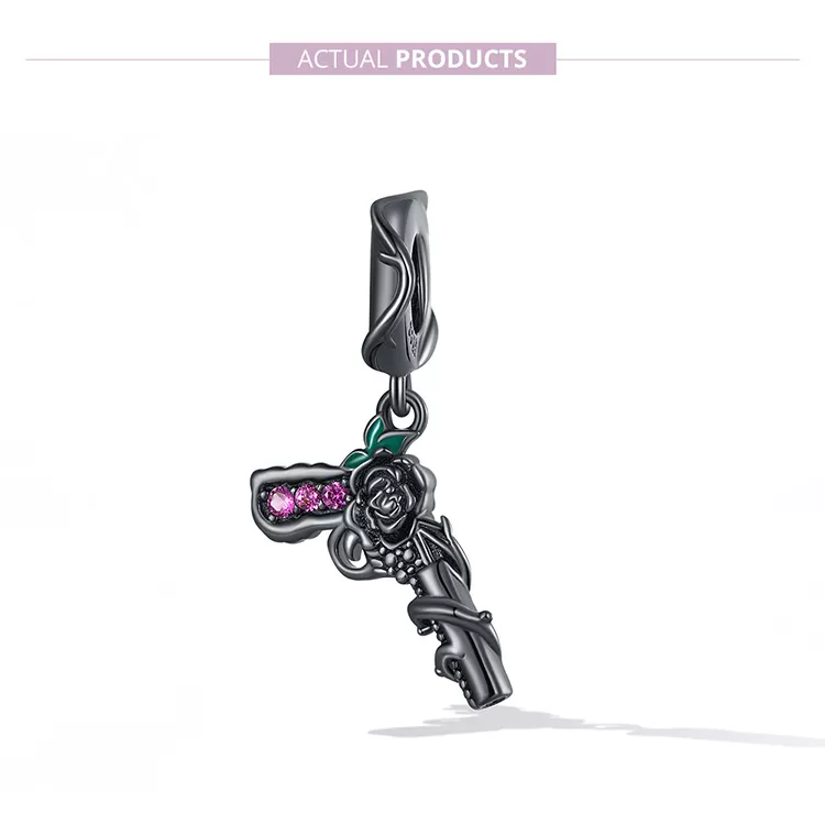(afbeelding voor) Pandora Style Rose Pistool Hangende Bedel - SCC2241 - Bekijken 7