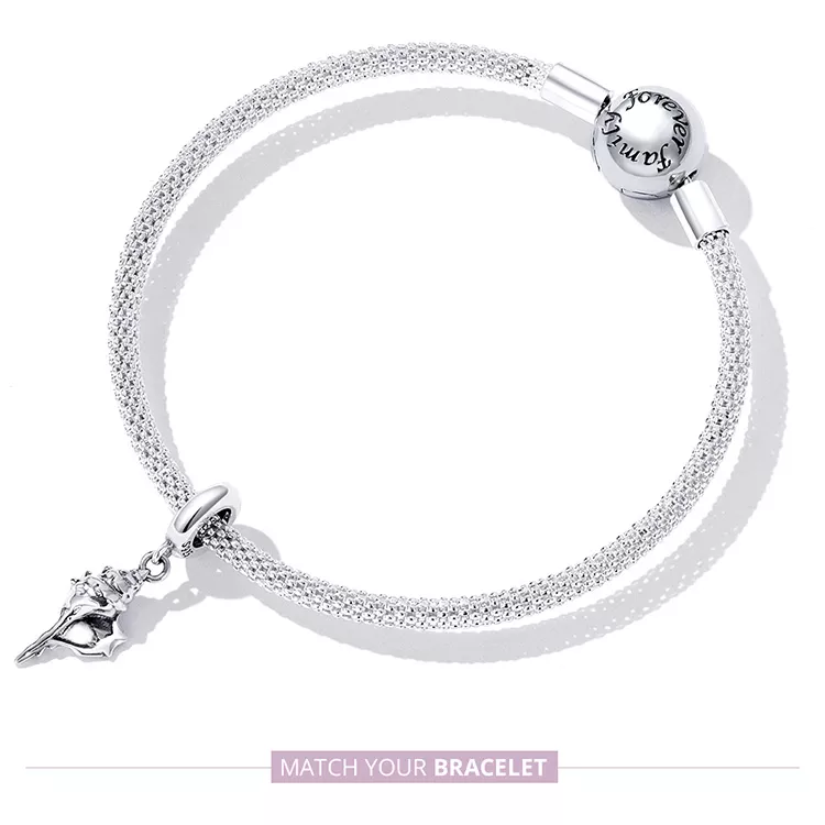 (afbeelding voor) Pandora Style Zilveren schelp Hangende Bedel - SCC2235 - Bekijken 8