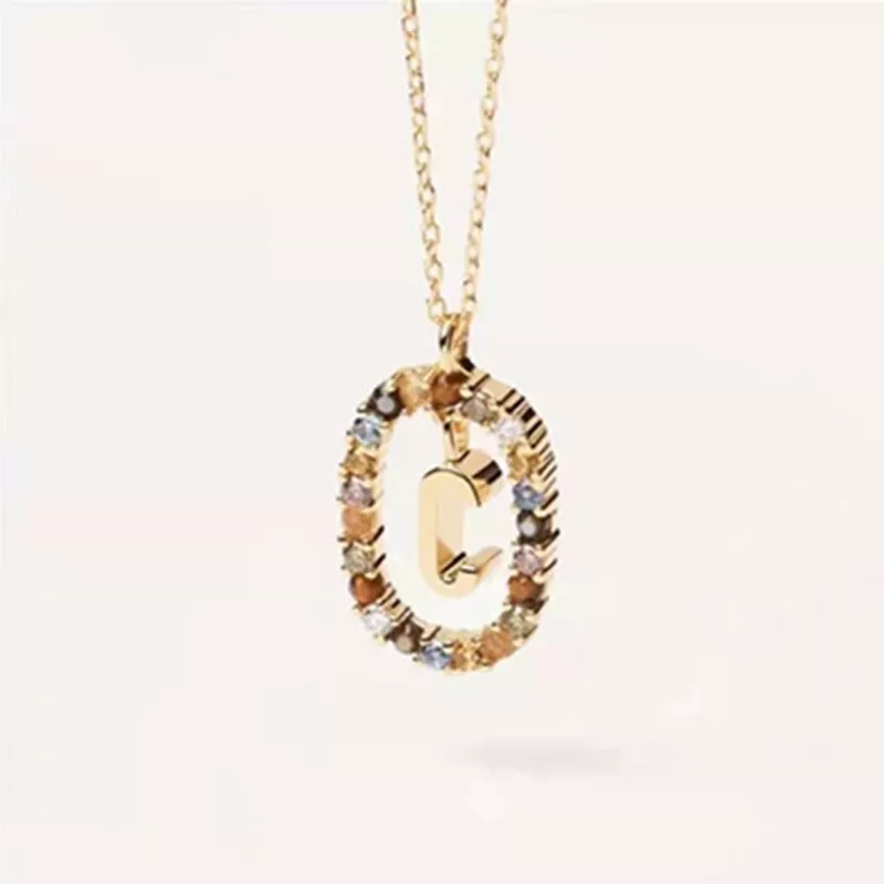 (afbeelding voor) Pandora Style Shine Letter C Ketting - BSN245-C - Bekijken 2