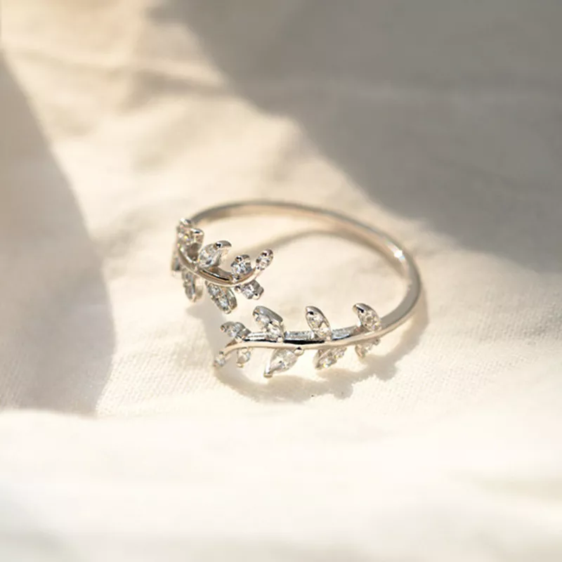(afbeelding voor) Pandora Style Delicate bladeren Open Ring - BSR241-A - Bekijken 3