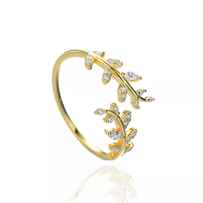 (afbeelding voor) Pandora Style Delicate bladeren Open Ring - BSR241-B - Bekijken 2