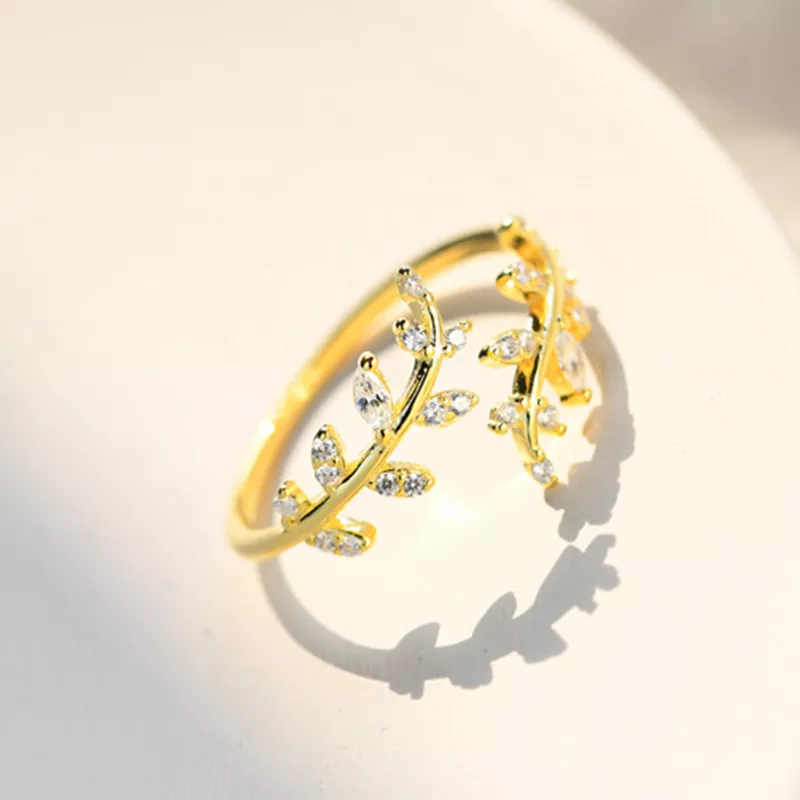 (afbeelding voor) Pandora Style Delicate bladeren Open Ring - BSR241-B - Bekijken 3
