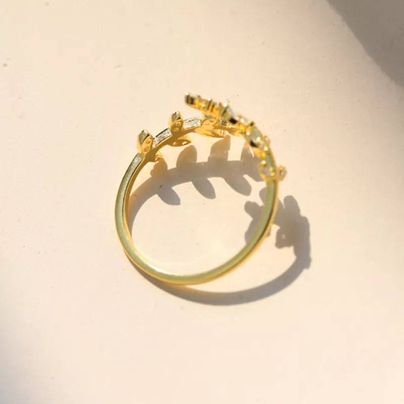 (afbeelding voor) Pandora Style Delicate bladeren Open Ring - BSR241-B - Bekijken 5