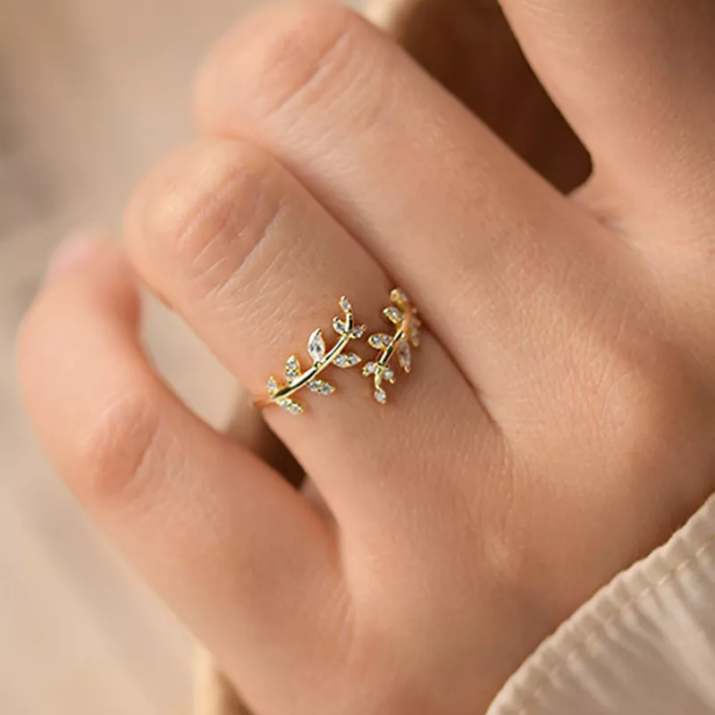 (afbeelding voor) Pandora Style Delicate bladeren Open Ring - BSR241-B - Bekijken 6