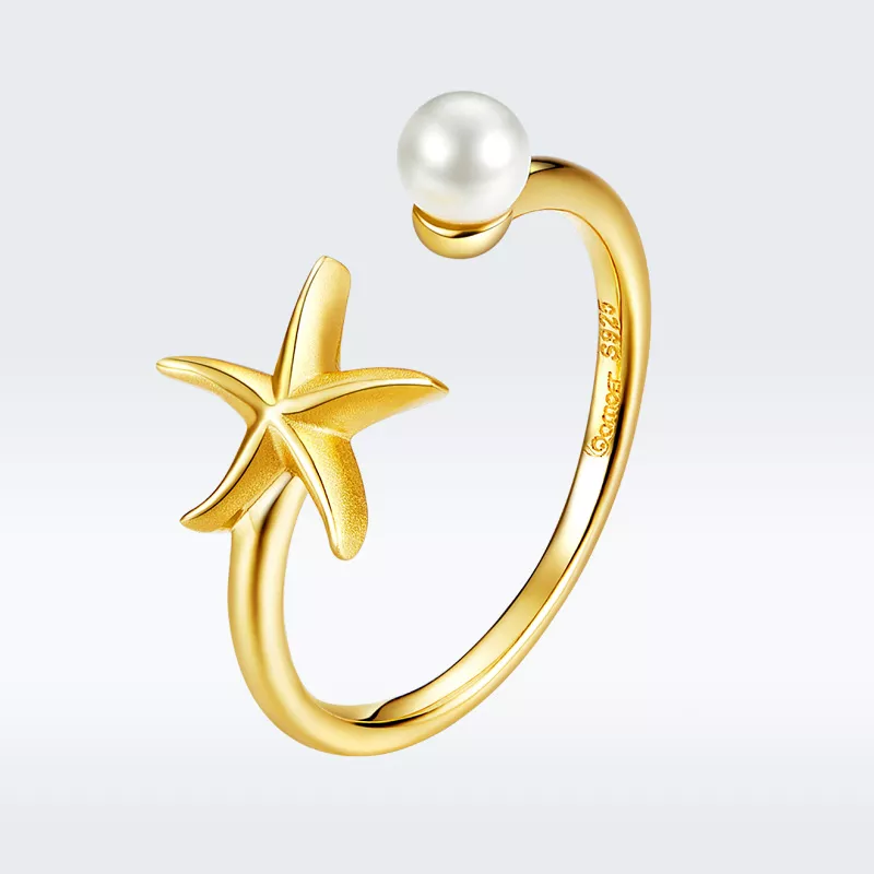 (afbeelding voor) Pandora Style Zomer Zeester Open Ring - BSR064 - Bekijken 2