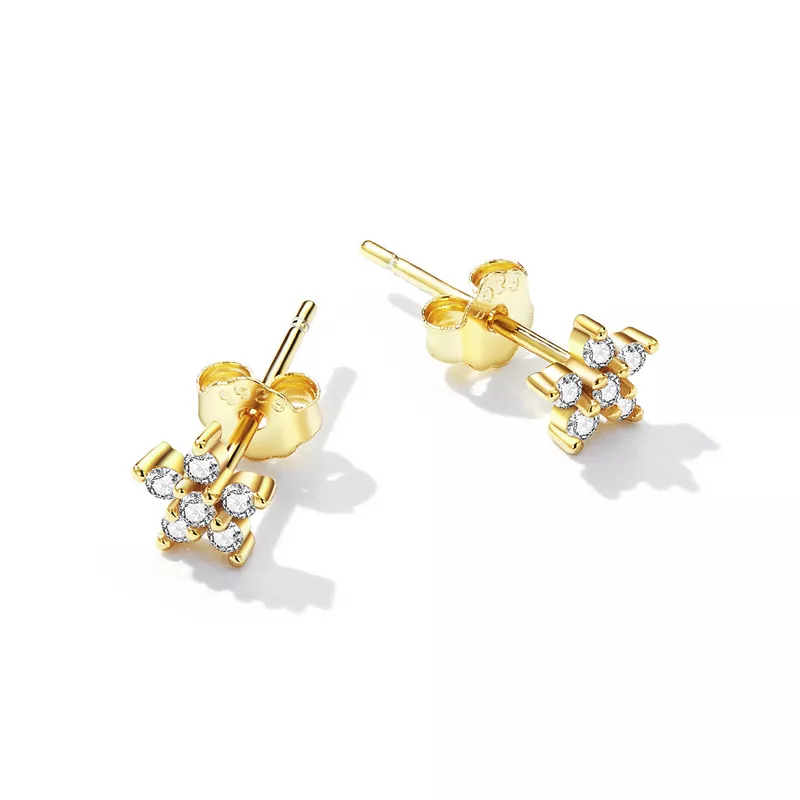 (afbeelding voor) Pandora Style Mini Bloem Oorknopjes - BSE598-B - Bekijken 2