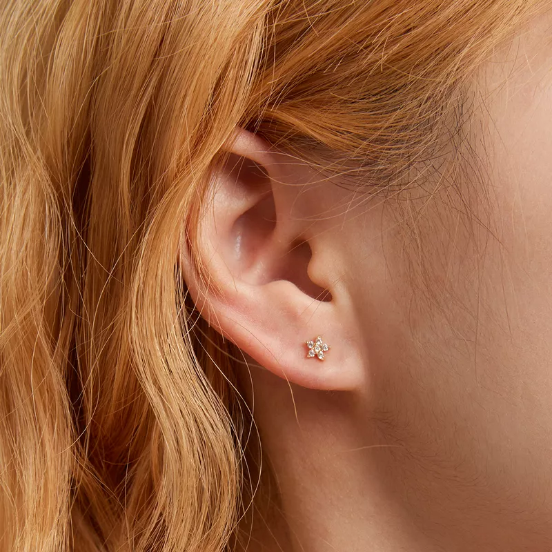 (afbeelding voor) Pandora Style Mini Bloem Oorknopjes - BSE598-B - Bekijken 6