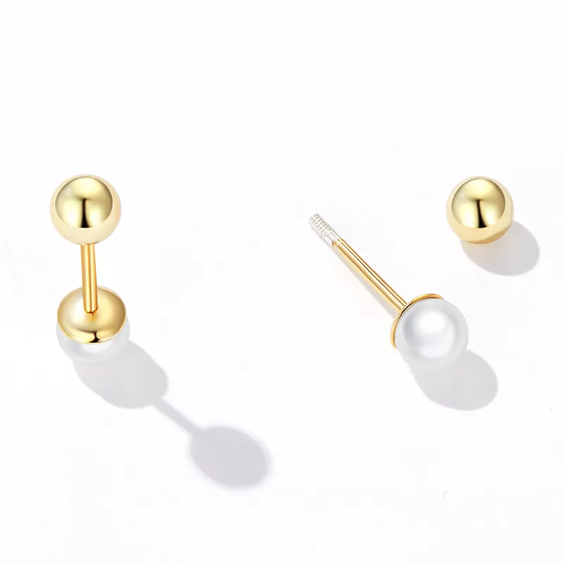 (afbeelding voor) Pandora Style Parel Oorknopjes - BSE630-BL - Bekijken 3
