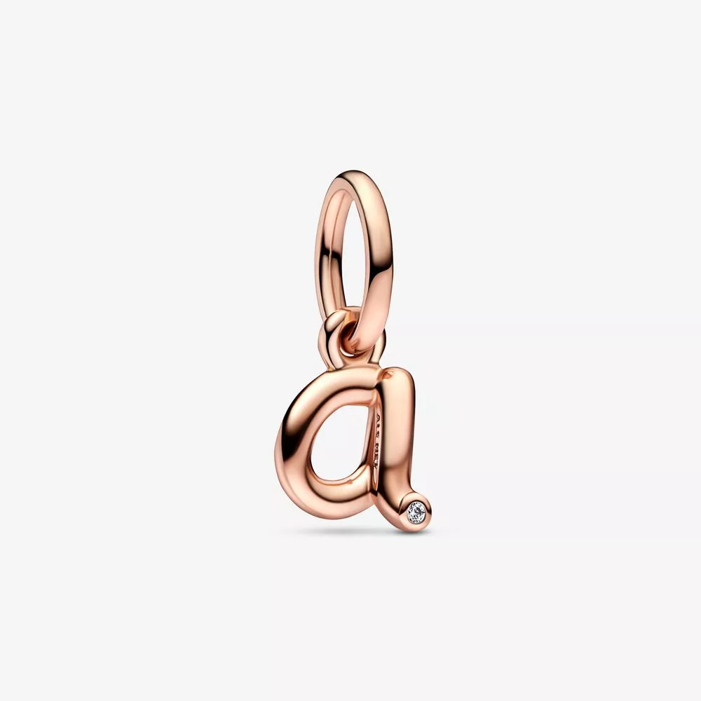 pandora letter a script alphabet dangle charm 782531c01