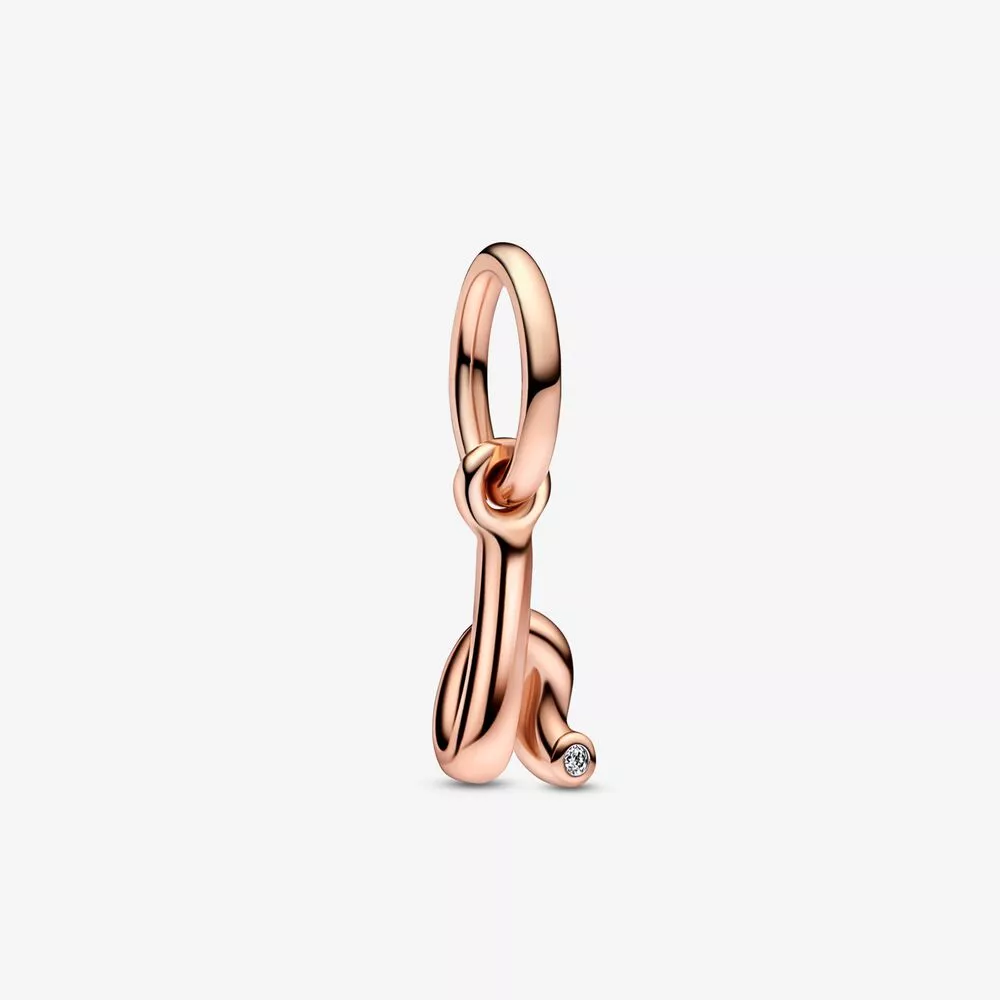 pandora letter h script alphabet dangle charm 782462c01