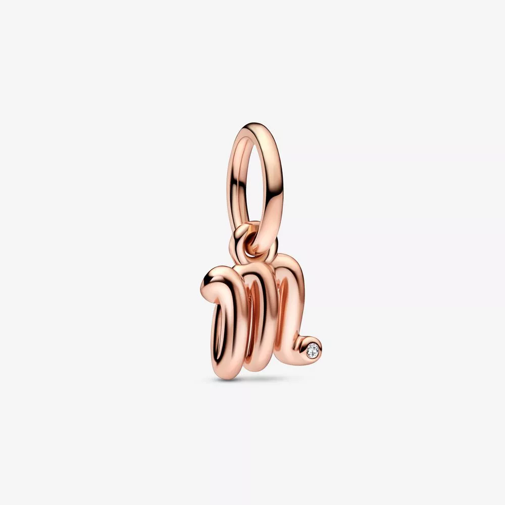pandora letter m script alphabet dangle charm 782474c01
