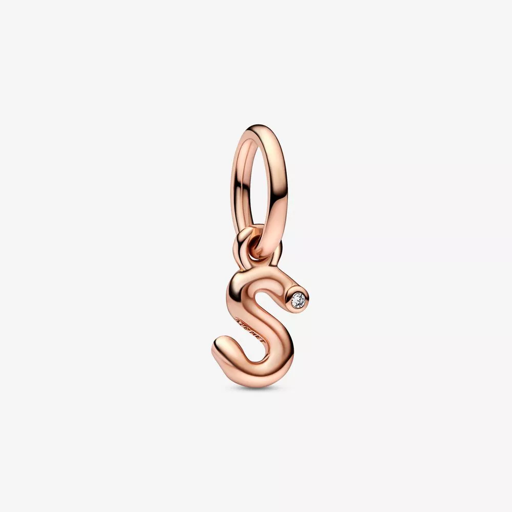 pandora letter s cript alphabet dangle charm 782478c01