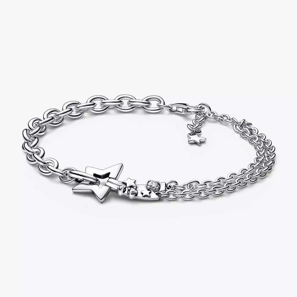 pandora shooting star dubbele ketting armband 592409c01