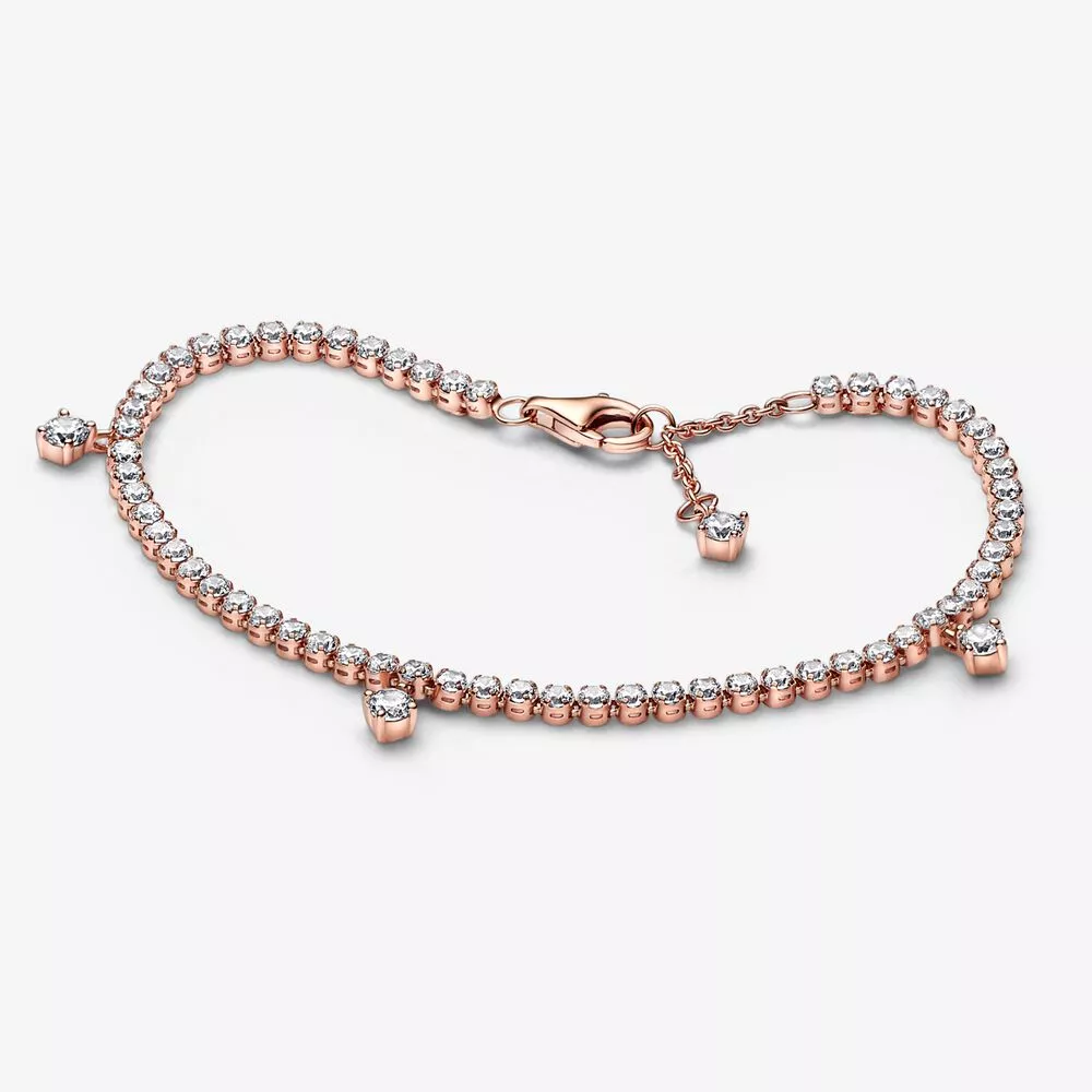 pandora sprankelende druppels tennis armband 582401c01