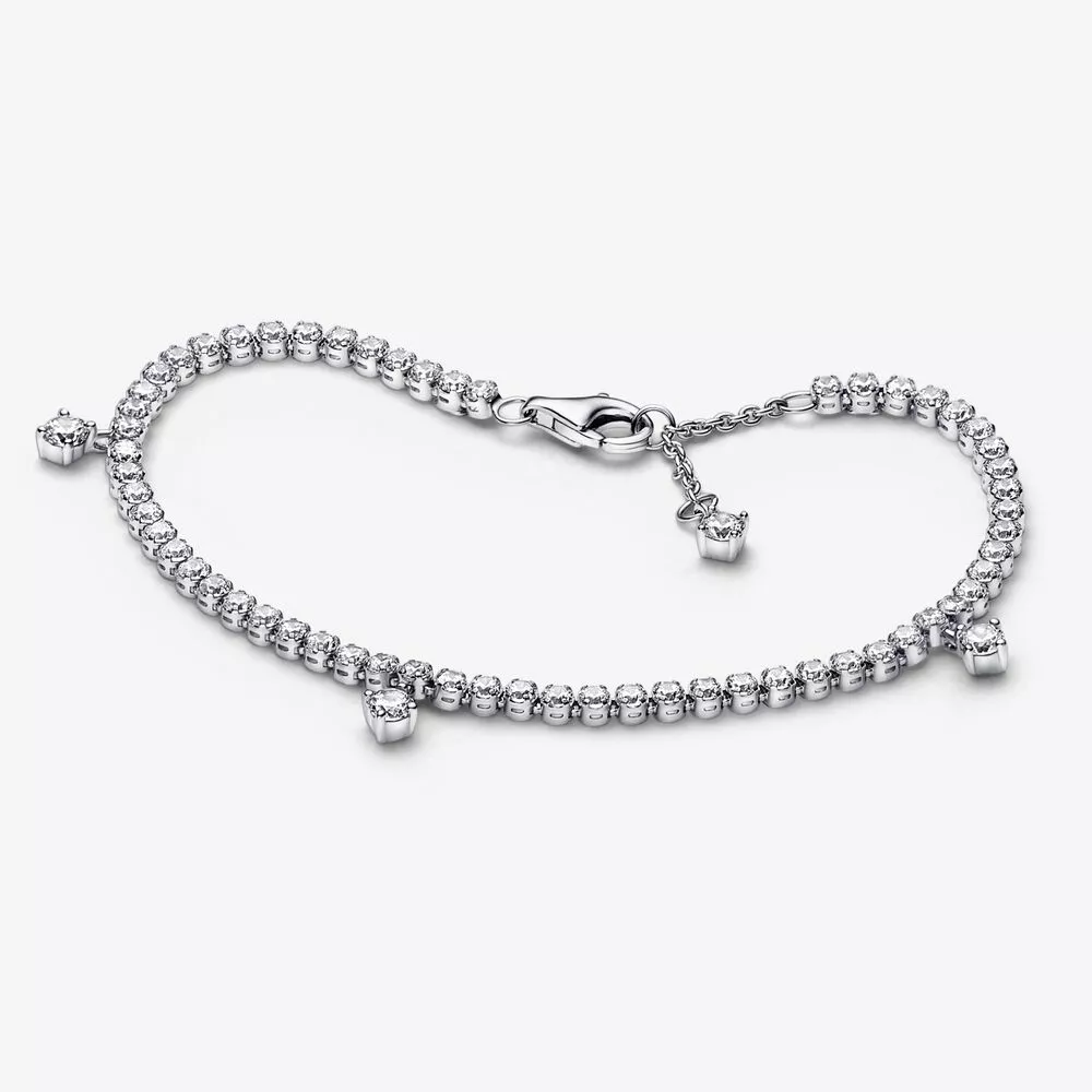 pandora sprankelende druppels tennis armband 592401c01