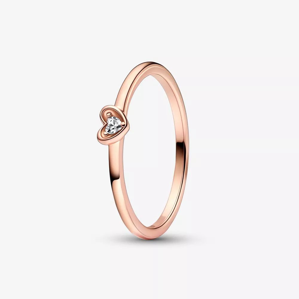 pandora stralend hart ring 182495c01