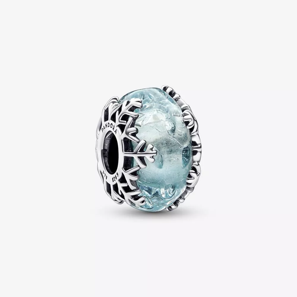 pandora winter blauwe sneeuwvlok murano bedel 792377c00